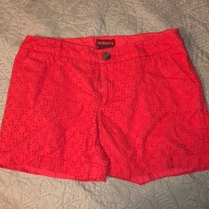 Merona red patterned shorts